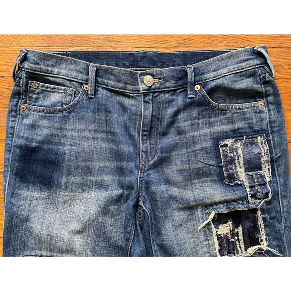 TRUE RELIGION 'Cameron' Slim Boyfriend Jeans sz 30 (actual 35W) - Picture 3 of 16